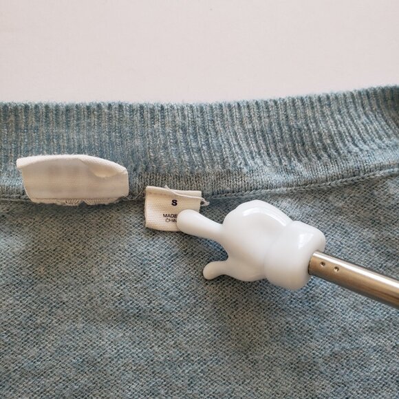 GAP Womens Sweater Small Green Blue Long Sleeve Boat Neck Pull Over Lightweight - Picture 11 of 13